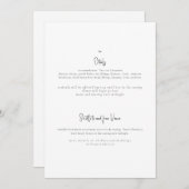 Invitation Just the Two of Us Mariage Detitation (Devant / Derrière)