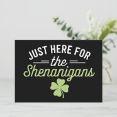 Invitation Juste ici pour la Saint Patrick des Shenanigans (Debout devant)
