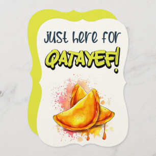 Invitation Juste ici pour le Qatayef ف la matière première po