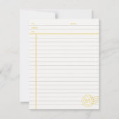 Invitation Juste les faits papeterie - Marigold (Devant)