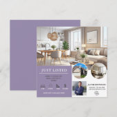 Invitation Juste listé | Flyer immobilier (Devant / Derrière)