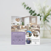 Invitation Juste listé | Flyer immobilier (Debout devant)