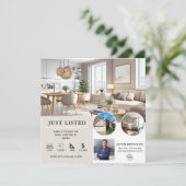 Invitation Juste listé | Flyer immobilier (Debout devant)