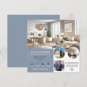 Invitation Juste listé | Flyer immobilier (Devant / Derrière)