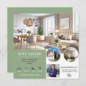 Invitation Juste listé | Flyer immobilier (Devant / Derrière)