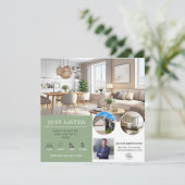 Invitation Juste listé | Flyer immobilier (Debout devant)