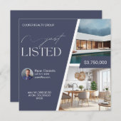 Invitation Juste listé | Flyer immobilier (Devant / Derrière)