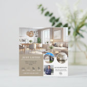 Invitation Juste listé | Flyer immobilier (Debout devant)