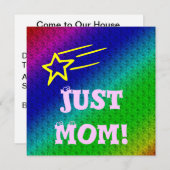 Invitation Juste Maman Superstar (Devant / Derrière)