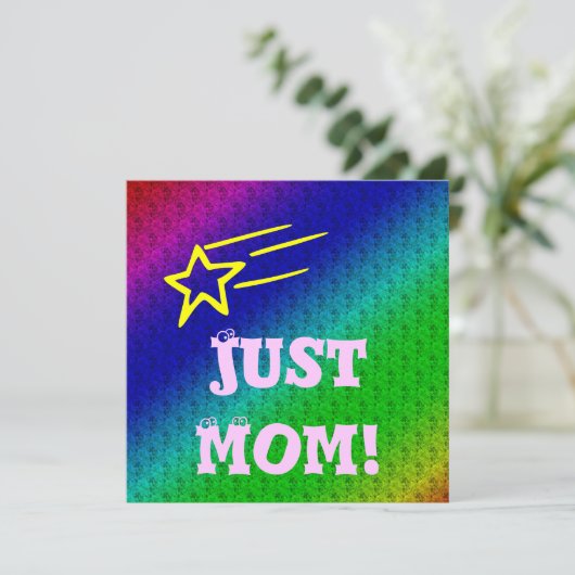 Invitation Juste Maman Superstar (Debout devant)