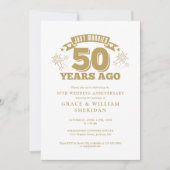 Invitation Juste marié 50ème anniversaire de Mariage (Devant)