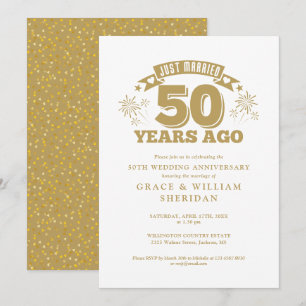 Invitation Juste marié 50ème anniversaire de Mariage