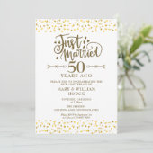 Invitation Juste marié 50ème anniversaire de Mariage (Debout devant)