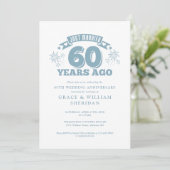 Invitation Juste marié 60ème anniversaire de Mariage (Debout devant)