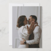 Invitation Juste Marié Ampersand Interjumelé 2 Mariage photo (Dos)