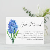 Invitation Juste marié Blue Hydrangea post brunch mariage (Debout devant)