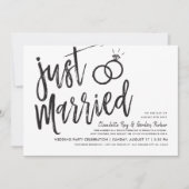Invitation Juste marié | Fête de mariage (Devant)