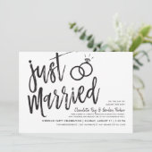 Invitation Juste marié | Fête de mariage (Debout devant)