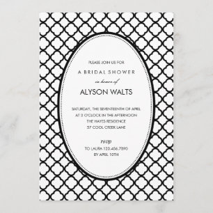 Invitation Juste Moderne de la Fête Générale (Noir