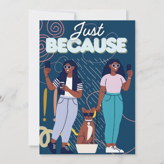 Invitation Juste parce que (Devant)