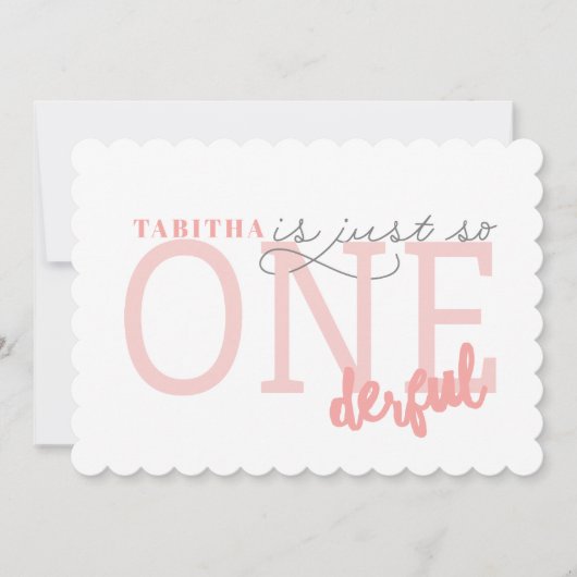 Invitation Juste pour ONEderful (Devant)