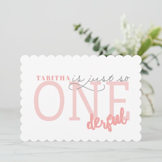 Invitation Juste pour ONEderful (Debout devant)