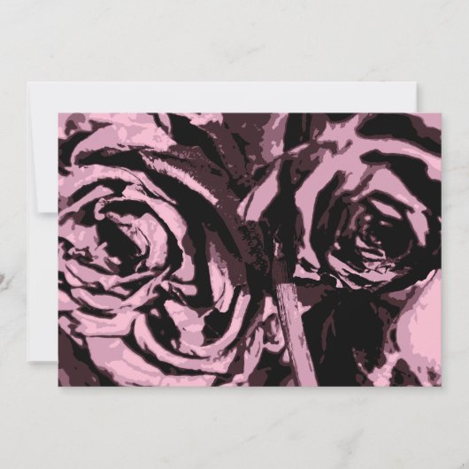 Invitation Juste quelques Roses (Devant)