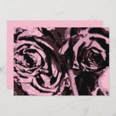 Invitation Juste quelques Roses (Devant / Derrière)