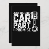 Invitation Juste Un De Plus Voiture Partie I Promet Voiture M (Devant / Derrière)