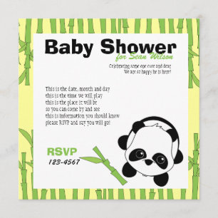 Invitation Juste un peu de bambou