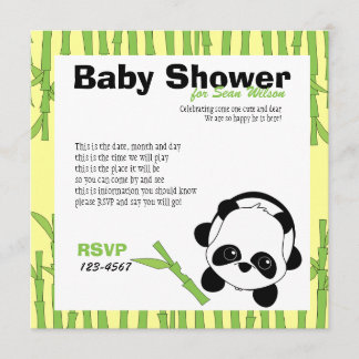 Invitation Juste un peu de bambou