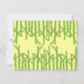 Invitation Juste un peu de bambou (Dos)