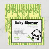 Invitation Juste un peu de bambou (Devant / Derrière)