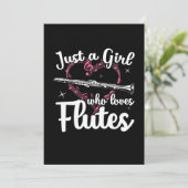 Invitation Juste Une Fille Qui Aime Les Flûtes (Debout devant)