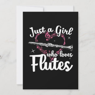 Invitation Juste Une Fille Qui Aime Les Flûtes
