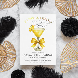 Invitation Juste une goutte de plus vieille Lemon Drop Fête d
