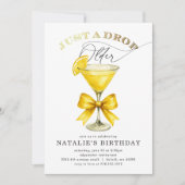 Invitation Juste une goutte plus vieux Lemon Drop Anniversair (Devant)