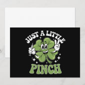 Invitation Juste une petite pincée St Patrick's Day (Devant / Derrière)