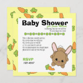 Invitation Juste une pointe de carotte (Devant / Derrière)