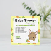 Invitation Juste une pointe de carotte (Debout devant)