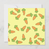 Invitation Juste une pointe de carotte (Dos)