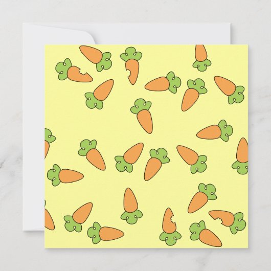 Invitation Juste une pointe de carotte (Dos)