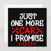 Invitation Juste Une Voiture De Plus Je Promets (Devant / Derrière)