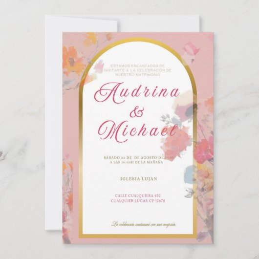 Invitation  kaart (Voorkant)