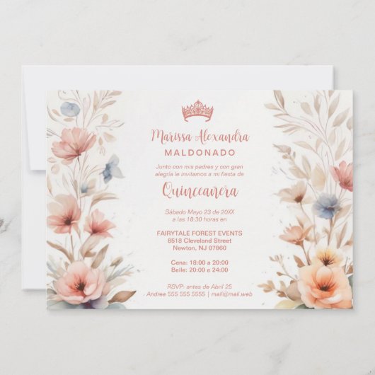 Invitation Kaart (Achterkant)