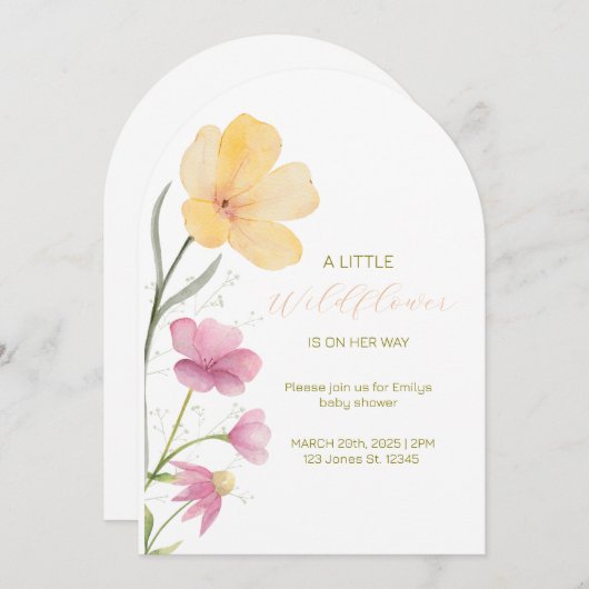 Invitation Kaart (Voorkant / Achterkant)