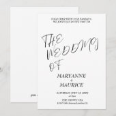 Invitation Kaart (Voorkant / Achterkant)