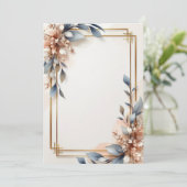 Invitation Kaart Design (Staand voorkant)