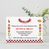 Invitation Kabobs et barbecue (Debout devant)