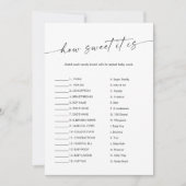 Invitation KAIA Comme C'Est Doux C'Est Candy Bar Baby Game Ca (Devant)